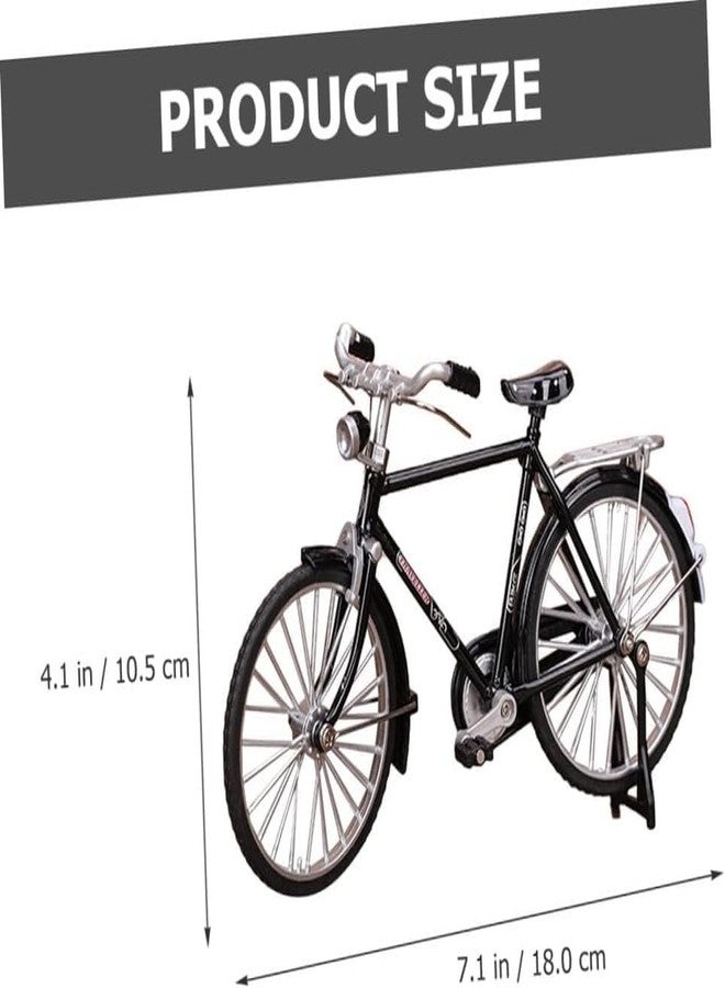 RAMPKD New Toy Kids Metal Bicycle Ornaments Desktop Mini Retro Style Alloy Classical Bike Toy Figurines Bike Home Decoration for Children (Multi)(Cycle M -1_R) - Image 2